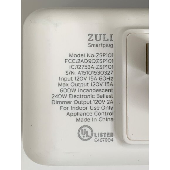 Zuli Smart Plug Smart Home Control 3 Pack Dim Energy Monitor iOS  New 7132 - Picture 9 of 9